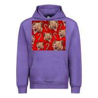 Tulip Yorkshire Pig And Candy Cane Urban Hoodie - LillyAllenDesigns