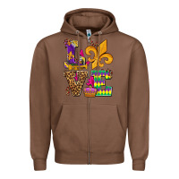 Chestnut mardi gras love olivia Zipper Hoodie - OliviaCreatesArt