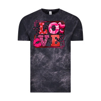 Cloud Black Love Valentine's Day leopard frame Vintage Tee - LillyAllenDesigns