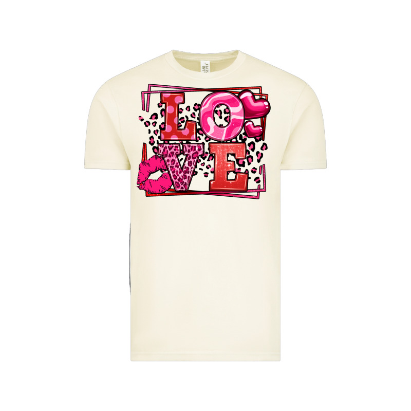 Love Valentine's Day Leopard Frame Vintage Tee by LillyAllenDesigns | Teevron