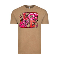 Vintage Coffee Love Valentine's Day leopard frame Vintage Tee - LillyAllenDesigns