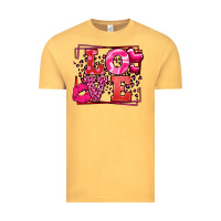 Vintage Mustard Love Valentine's Day leopard frame Vintage Tee - LillyAllenDesigns