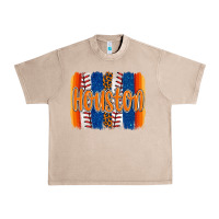 French Oak houston baseball team spirit brushstrokes Urban Heavy Tee - Artiststas