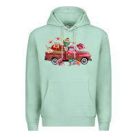 Seafoam Western Valentines Day Truck Photography Love Side Premium Hoodie - FaDigitalArtStudio