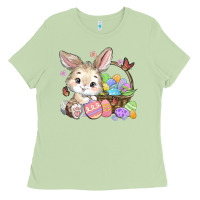 Matcha easter bunny Ladies Tee - MaliasSmallBusiness