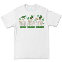White drink drank drunk st. patricks day skeletons Premium Tee - MaliasSmallBusiness