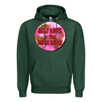 Sports Green self love is the best love olivia Zipper Hoodie - OliviaCreatesArt