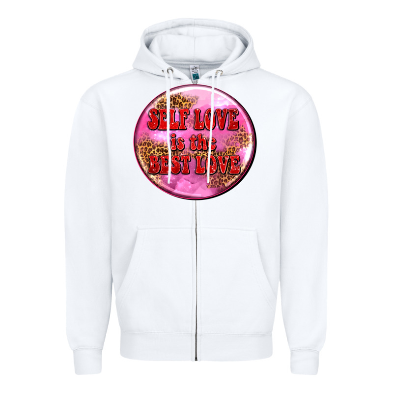 Self Love Is The Best Love Olivia Zipper Hoodie by OliviaCreatesArt | Teevron