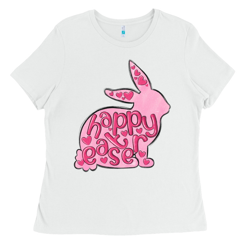Happy Easter Rabbit Ladies Tee by MaliasSmallBusiness | Teevron
