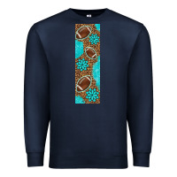 Navy american football with leopard pen wraps Premium Sweatshirt - BundleAndBundleShop