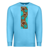 Ocean Blue american football with leopard pen wraps Premium Sweatshirt - BundleAndBundleShop