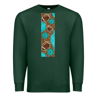 Sports Green american football with leopard pen wraps Premium Sweatshirt - BundleAndBundleShop