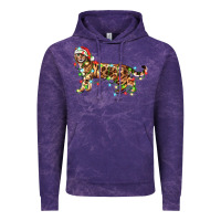 Cloud Purple christmas bengal cat Vintage Hoodie - LillyAllenDesigns