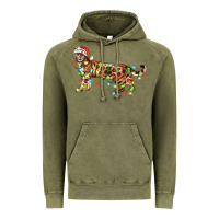 Vintage Olive christmas bengal cat Vintage Hoodie - LillyAllenDesigns