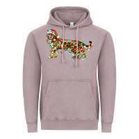 Vintage Zinc christmas bengal cat Vintage Hoodie - LillyAllenDesigns
