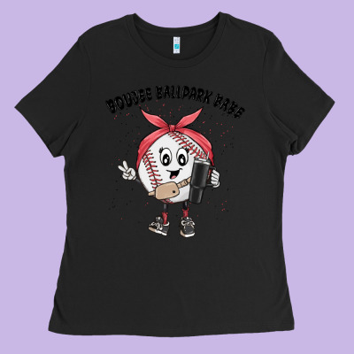 Boujee Ballpark Babe Ladies Tee Designed By Maliassmallbusiness