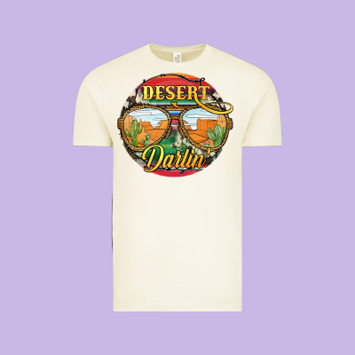 Desert Darlin' Sunglassess Vintage Tee Designed By Jahusdesignshop