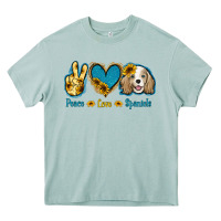 Peace Love Cocker Spaniel Heavy Core Tee | Teevron