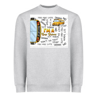Heather Grey i'm a bus driver school bus Heavyweight Sweatshirt - TumblerDesignByShophia