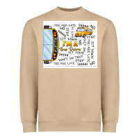 Mushroom i'm a bus driver school bus Heavyweight Sweatshirt - TumblerDesignByShophia
