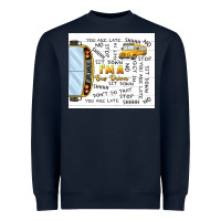 Navy i'm a bus driver school bus Heavyweight Sweatshirt - TumblerDesignByShophia