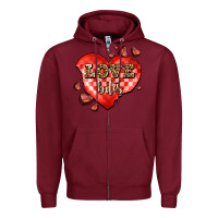 Burgundy love bites olivia Zipper Hoodie - OliviaCreatesArt