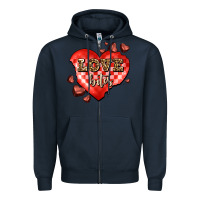 Navy love bites olivia Zipper Hoodie - OliviaCreatesArt