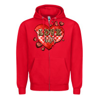 Red love bites olivia Zipper Hoodie - OliviaCreatesArt