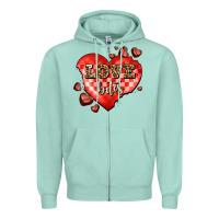 Seafoam love bites olivia Zipper Hoodie - OliviaCreatesArt