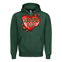 Sports Green love bites olivia Zipper Hoodie - OliviaCreatesArt