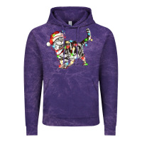 Cloud Purple christmas american shorthair cat Vintage Hoodie - LillyAllenDesigns