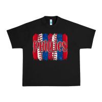 Black phillies baseball team spirit brushstrokes Urban Heavy Tee - Artiststas