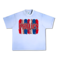 Grape Ice phillies baseball team spirit brushstrokes Urban Heavy Tee - Artiststas