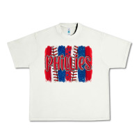 Pistachio phillies baseball team spirit brushstrokes Urban Heavy Tee - Artiststas