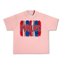 Phillies Baseball Team Spirit Brushstrokes Urban Heavy Tee | Teevron