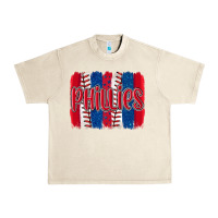 Sandshell phillies baseball team spirit brushstrokes Urban Heavy Tee - Artiststas