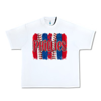White phillies baseball team spirit brushstrokes Urban Heavy Tee - Artiststas