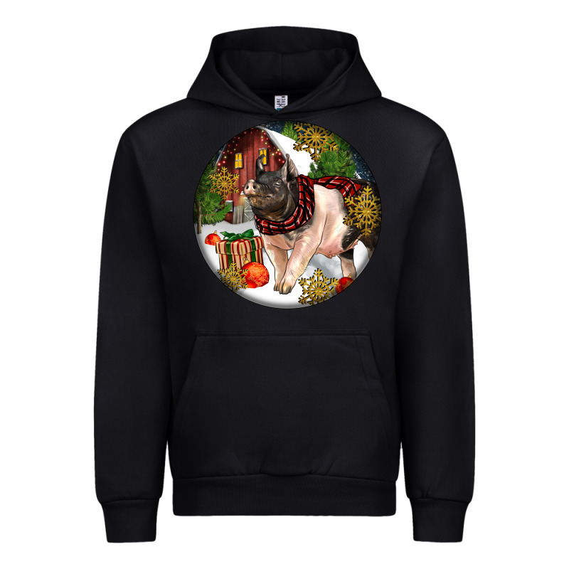 Hampshire Sow Pig Christmas Urban Hoodie by LillyAllenDesigns | Teevron
