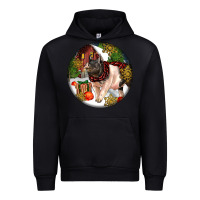 Black hampshire sow pig christmas Urban Hoodie - LillyAllenDesigns
