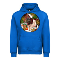 Cobalt hampshire sow pig christmas Urban Hoodie - LillyAllenDesigns