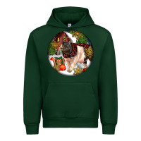 Forest Green hampshire sow pig christmas Urban Hoodie - LillyAllenDesigns
