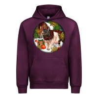 Mauve Wine hampshire sow pig christmas Urban Hoodie - LillyAllenDesigns