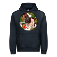 Navy hampshire sow pig christmas Urban Hoodie - LillyAllenDesigns