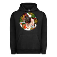 Pigment Black hampshire sow pig christmas Urban Hoodie - LillyAllenDesigns