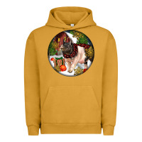 Pigment Peanut Butter hampshire sow pig christmas Urban Hoodie - LillyAllenDesigns