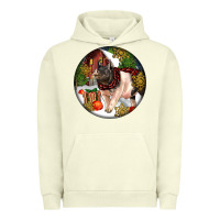 Pigment Pistachio hampshire sow pig christmas Urban Hoodie - LillyAllenDesigns