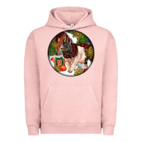 Pigment Salmon hampshire sow pig christmas Urban Hoodie - LillyAllenDesigns