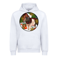 White hampshire sow pig christmas Urban Hoodie - LillyAllenDesigns