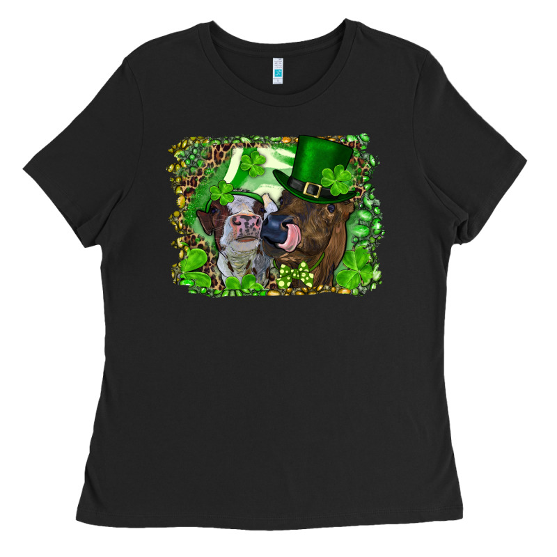 St. Patrick's Day Heifers Ladies Tee by RanaPortraitStore | Teevron