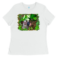 White st. patrick's day heifers Ladies Tee - RanaPortraitStore